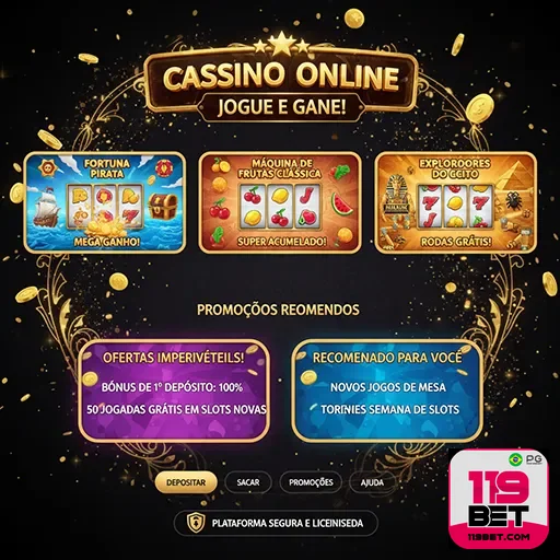Imagem mostrando diferentes jogos de cassino online, destacando slots e mesas de live gaming